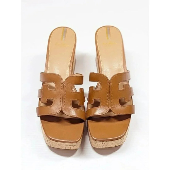 Sam Edelman Women's Dev Leather Cork Platform Sandals Size 9 (MSRP $150) - Picture 4 of 11